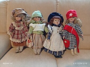 Porcelánový panenky retro hračky