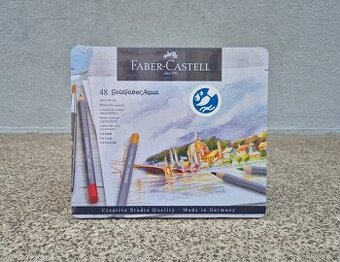 Akvarelové pastelky 48 barev Faber-Castell Goldfaber Aqua