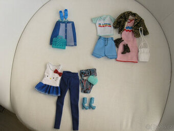 Barbie oblečení šaty boty doplňky sety Mattel