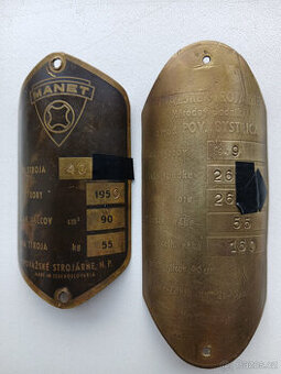 manet 90 , štítek původní , 1949 , 1950