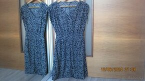 Šaty TIMEOUT, tmavě modré, bílý puntík...