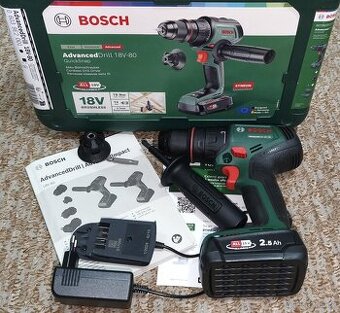 Vrtací šroubovák BOSCH AdvancedDrill 18V-80 QuickSnap
