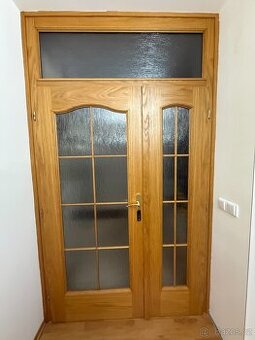 Dveře dýhované sestava prosklená