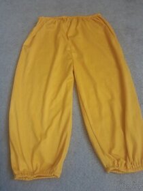 Žlute dětské kalhoty na karneval delka 60 cm