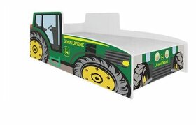 Dětská postel Traktor zelený