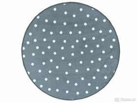 Kusový koberec Puntík šedý kruh (90 a 110 cm) - 1