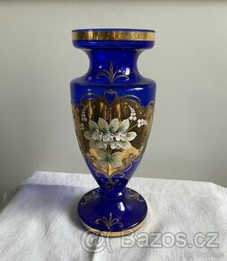 Prodám skleněnou vázu Nový Bor 26 cm