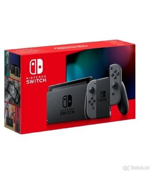 Nintendo Switch - Grey Joy-Con + hry