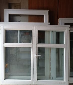 Euro-okno použité levé 1ks- bílé 130x150cm(šířka)