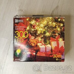 EMOS 300 LED řetěz - kuličky, 30 m, teplá bílá - 1