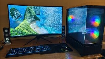 Herní PC i3 14100f/16DDR4/6700XT/1TBssd/750w záruka
