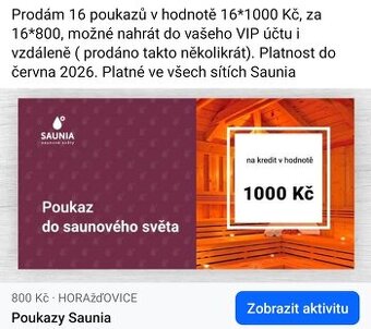 Poukázky Saunia