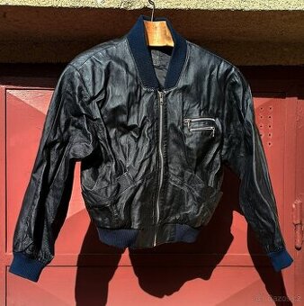 Cropped Leather Jacket 38/M