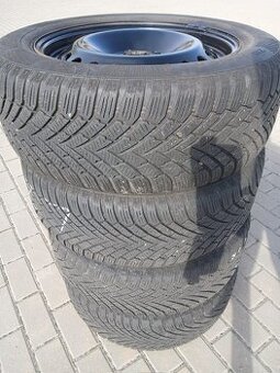Plechové disky 8,5Jx16 ET50 + zimní Continental 215/55R16