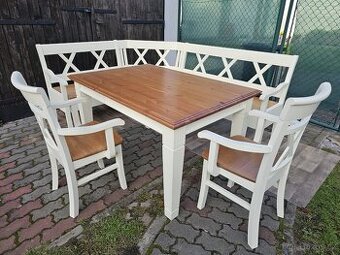 [REZERVACE] Sedací souprava ve venkovském stylu NOVARA