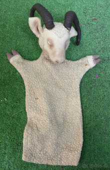 Starožitní maňásci kůzle, vlk, slepice