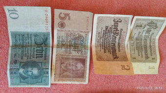 Předválečné bankovky 1 - 100 Reichsmark