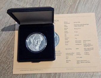 Stříbrná mince 200kč 450. výročí narození Jana Jessenia 2016