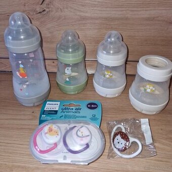 4 x láhev a šidítka