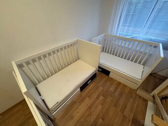 Postýlky pro dvojčata 2x