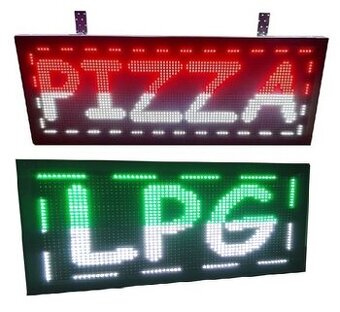 Světelná reklama programovatelná LED panel 105x40cm