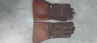 Moto kožené rukavice-retro,veterán