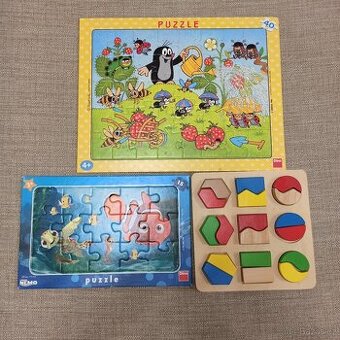 Puzzle, dřevěná vkládačka
