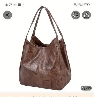 Kabelka nová hnědá