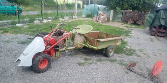 Sekačka MF-70 Agrostroj Jičín, sekačka, obracák OP1, vozík,