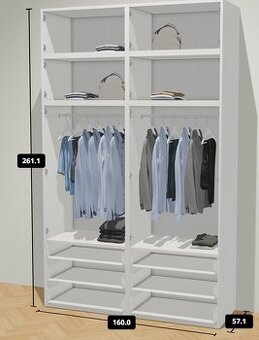 💎💎 Nová šatní skříň IKEA PLATSA - 40% a 100 % stav