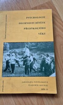 Kniha - Psychologie osobnosti dítěte předškolního věku