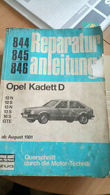 dílenský katalog Opel Kadet