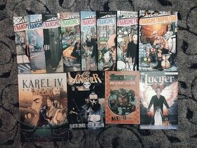 Komiksy a knihy - Transmetropolitan, Punisher atd...