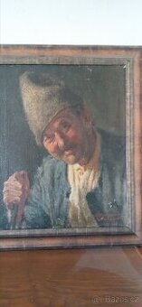 Obraz starožitný portrét