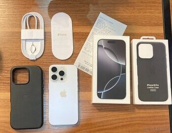 iPhone 16 Pro - bílý titan