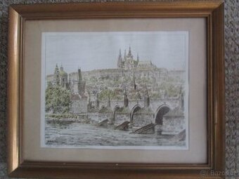 Praha-litografie-ak.m.Votlučka - 1