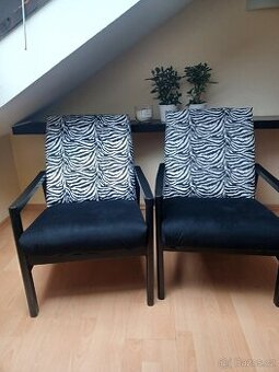 Retro křesla po renovaci/ cena za pár