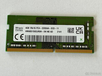 4GB DDR4 3200AA SO-DIMM 1Rx16 SK Hynix