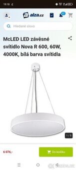 Světlo, svítidlo, nové…