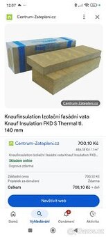 Desková vata 140 mm