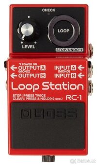 PRODÁNO - Nový, nepoužívaný BOSS RC-1 Loop station - ZÁRUKA