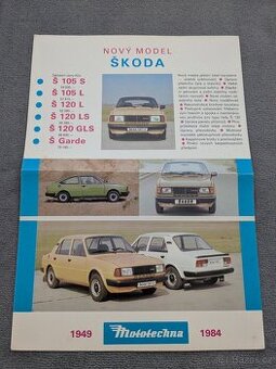 Prospekt Škoda 105S - Garde model 1984