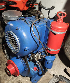 Motor Slávia 1D80 na motorobot PF63 Diesel