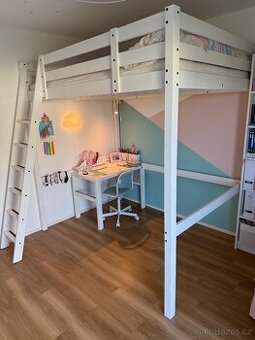 Vyvýšená postel STORA z IKEA, rozměr 140x200