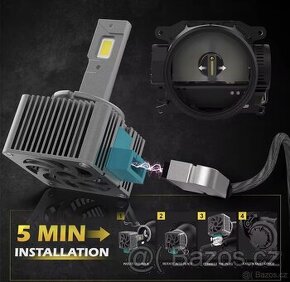 kvalitni LED d1s 75W odzkousene bila 6000k