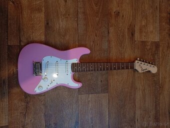 RŮŽOVÁ Elektrická kytara mini