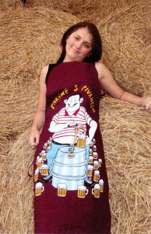 Pánská bavlněná kuchyňská zástěra - Paříme s Pivrncem