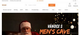 Na prodej: rozvíjející se e-shop MensCave.cz (Shoptet) – trž