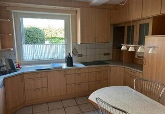 Velká kuchyně buk masiv se spotřebiči,5885