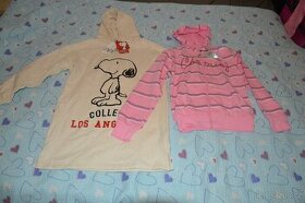 140 146 152 158 164 N.O.V. Á mikina mikinovové šaty